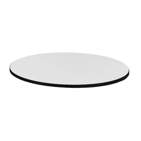 36 In. Round Laminate Double Sided Table Top- Ash Grey Or White